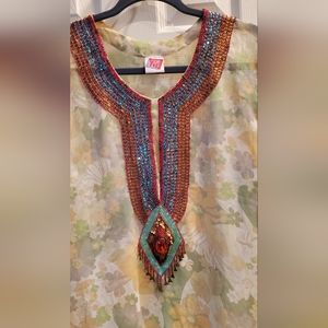 Fi Beaded Tunic Sz S
